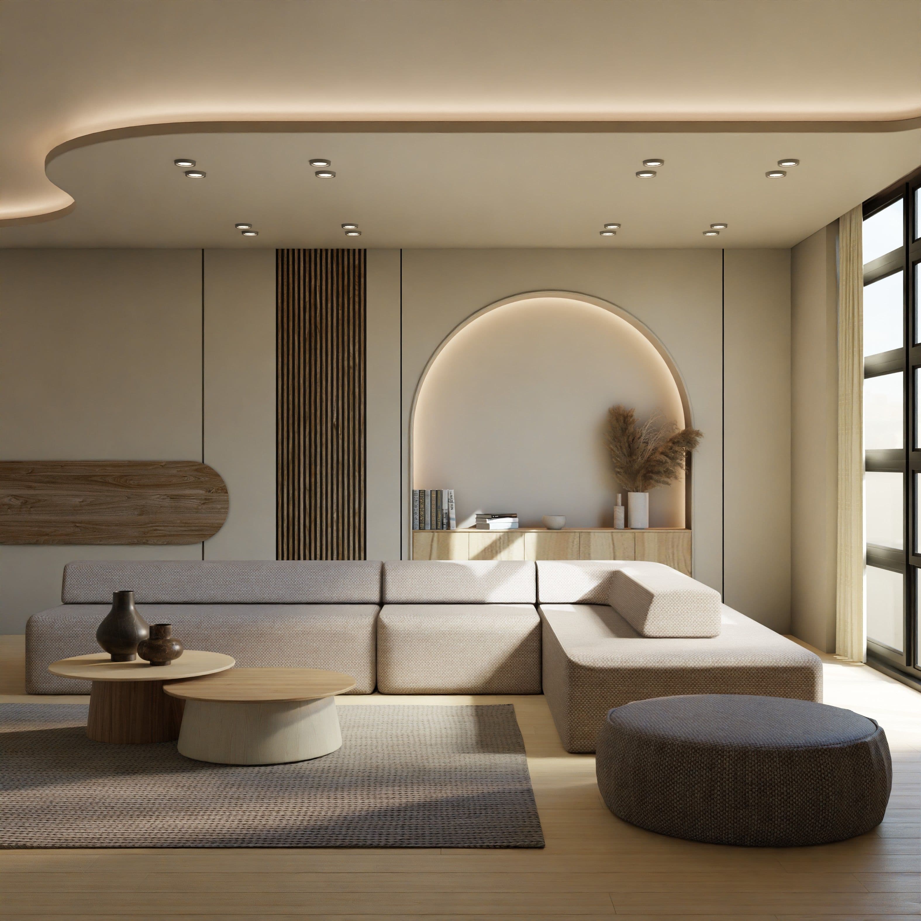 Salon d'exception réalisé par YRL Concept House à Tanger